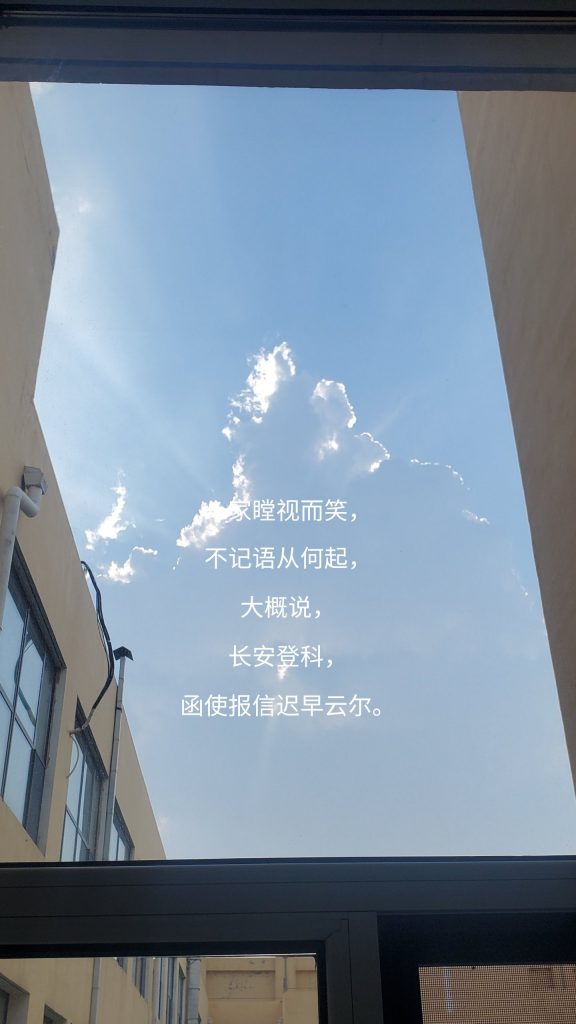 一家瞠视而笑， 不记语从何起， 大概说， 长安登科， 函使报信迟早云尔。